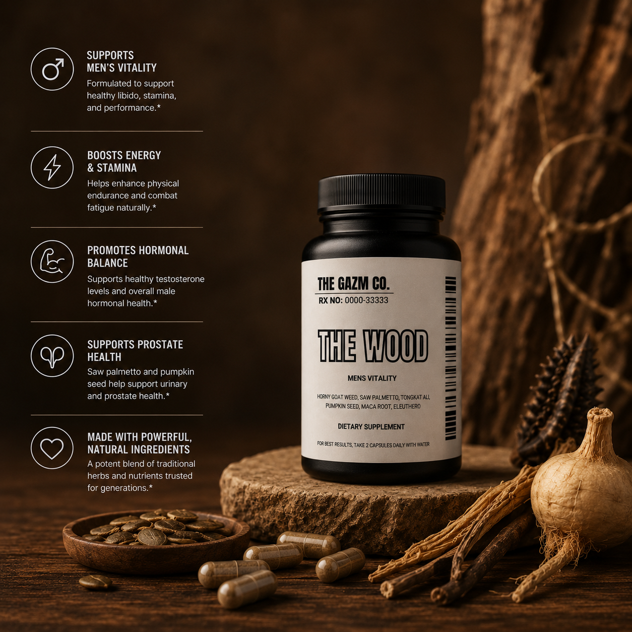 "THE WOOD" Men's Vitality